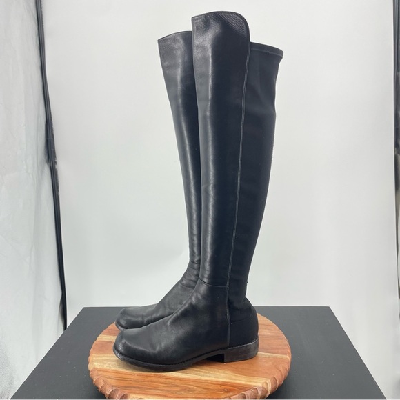 Stuart Weitzman 5050 tall over the knee boots black Sz 6 - Picture 1 of 9